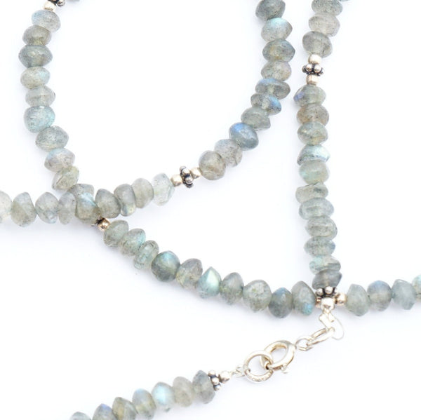Labradorite and Silver Necklace